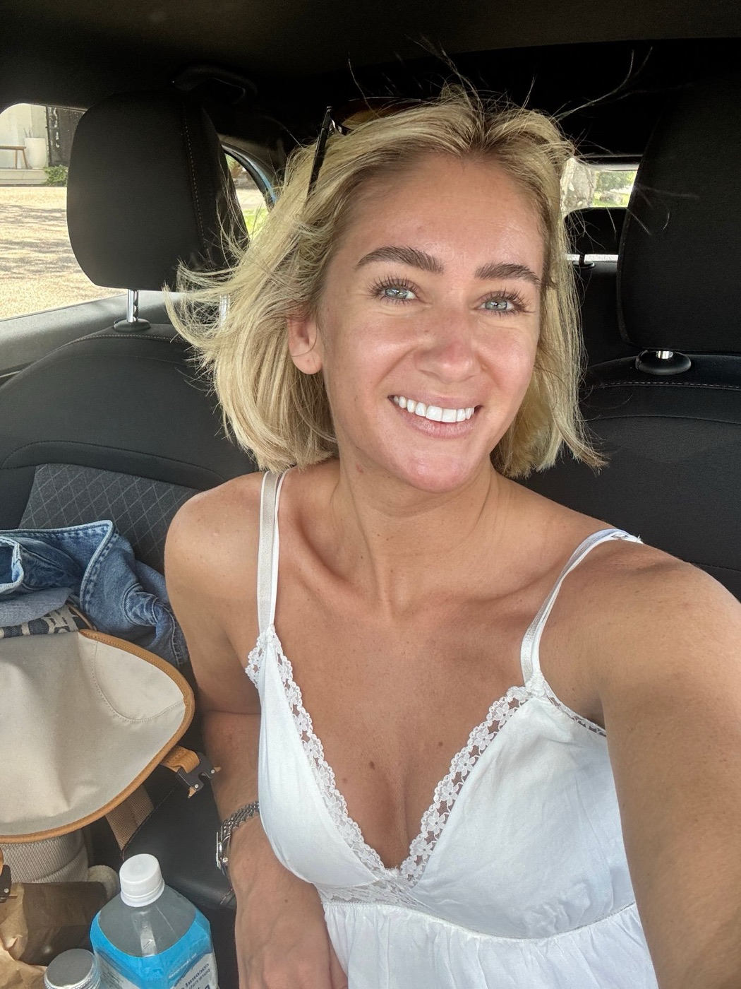 Mary-Anne Da’Marzo smiling, a selfie on the road